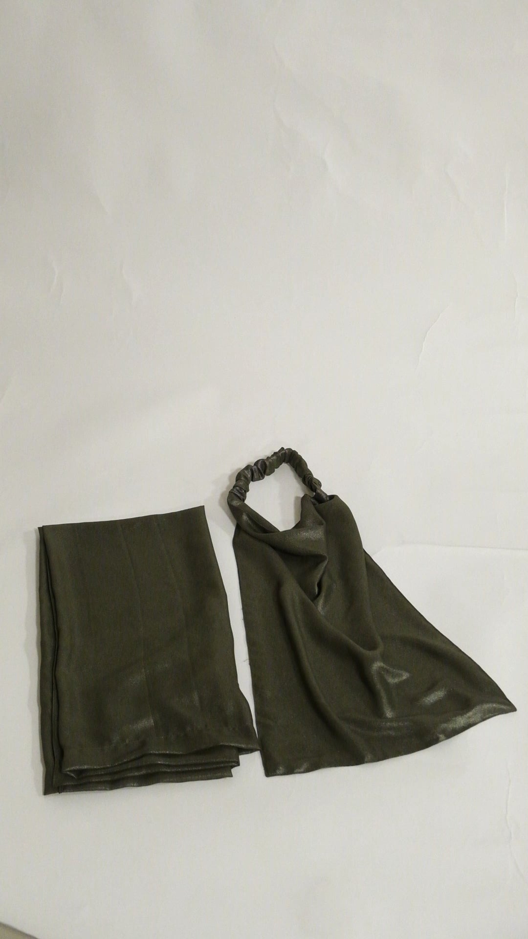 Dark Green Hijab and Niqab Set